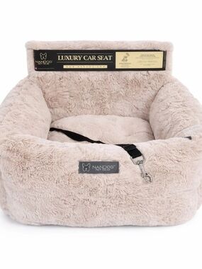 Nandog Pet Gear Small Cloud in Beige - Limited Edition, Dog Car Seat Bed, NWT